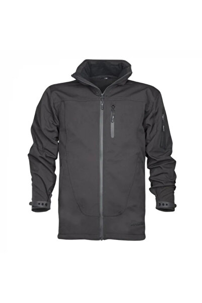 ardon Jacheta softshell neagră impermeabilă cu glugă, culoarea negru, SPIRIT