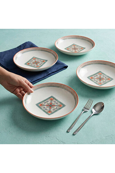 Güral Porselen Camelia Rustik 4 Kişilik Çukur Tabak 3033