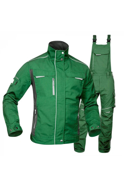 ardon Green hydrophobic work suit set with bib pants, URBAN+