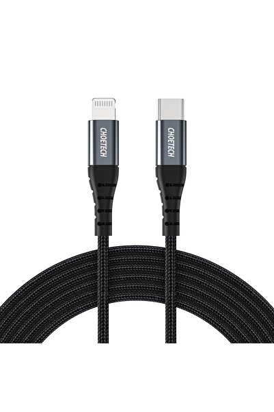 CHOETECH IP0039 USB-C to Lightning Cable, 1.2m, Black