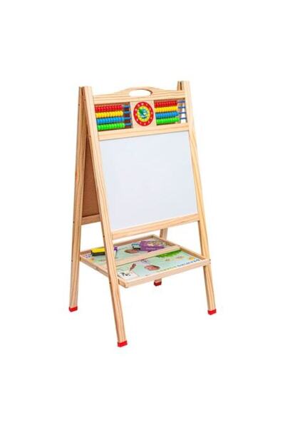 OEM Tablă interactivă din lemn, cu 2 fețe, cu accesorii, tejghea și ceas