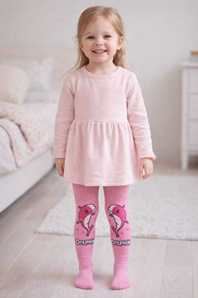 gigigiyim Dolphin Printed Girls' Pantyhose