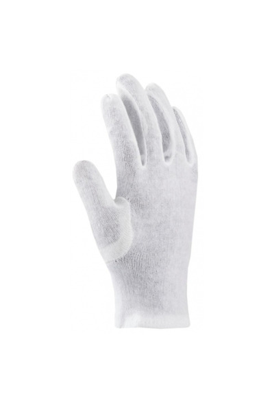 ardon Manusi de protectie din bumbac KEVIN, culoarea alb, tricot fin