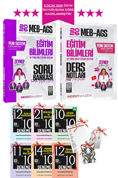 İndeks Akademi 2026 Yeni Müfredat MEB AGS İndeks Eğitim Bilimleri Soru Bankas...
