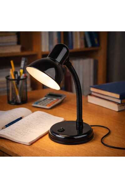 SAKİN ENERJİ Spiralli Masa Lambası-Siyah