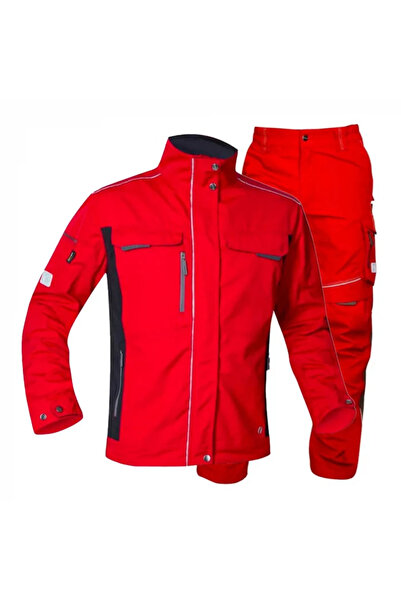 ardon Red suit with work trousers, red color, hydrophobic, URBAN+