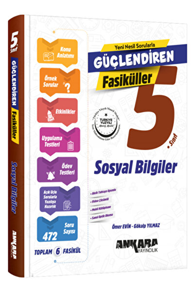 Ankara Yayıncılık ANKARA YAY. 5.SINIF GÜÇLENDİREN SOSYAL BİLGİLER FASİKÜL SET