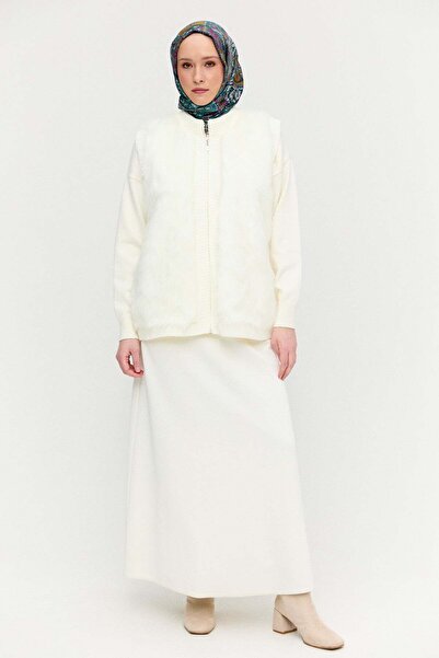 Setrms Suni Kürklü Örme Yelek