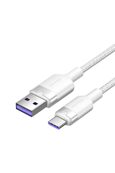 Vention 6A USB-C Data & Fast Charging Cable, 2m, White
