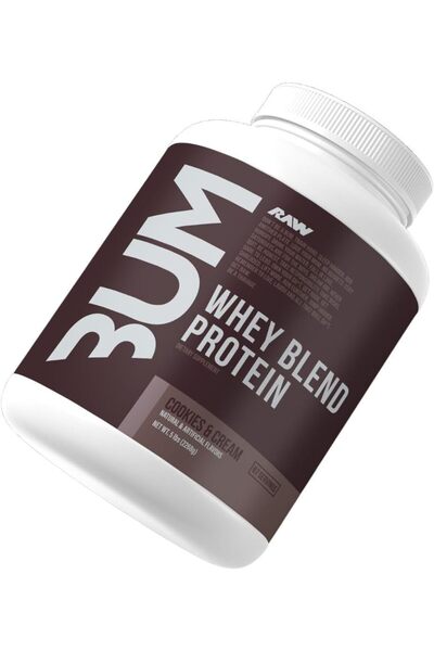 RAW NUTRITION Raw Cbum Whey Blend Protein, 25g Protein per Scoop, 5 Lbs