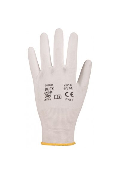 ardon Manusi protectie cu invelis de poliuretan, culoarea alb, BUCK