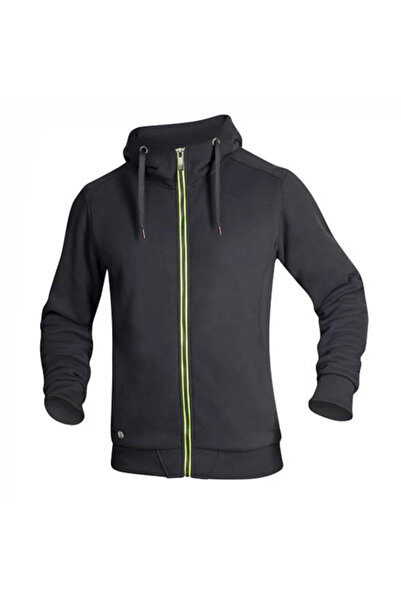 ardon Hanorac barbati negru cu gluga, 65% bumbac, M003