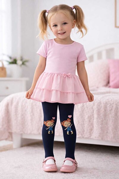 gigigiyim Character Printed Girls' Pantyhose