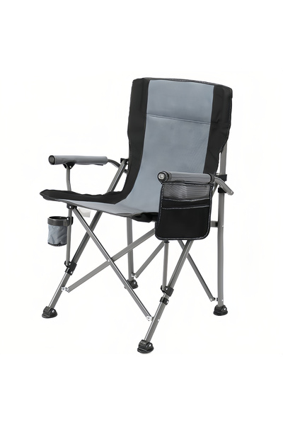 ETG Folding Camping Chair with Cooler Pocket, Comfortable Padded Seat