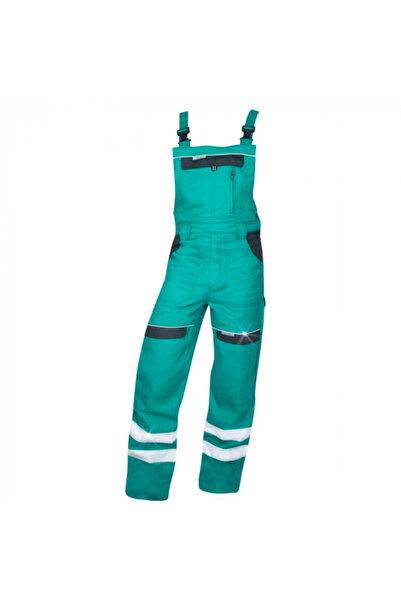 ardon Pantaloni de lucru reflectorizanti cu pieptar, verde, COOL TREND