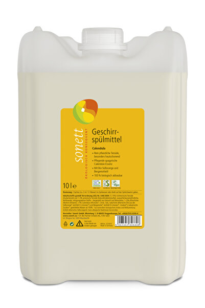 Sonett Liquid dishwashing detergent with organic marigold 10l