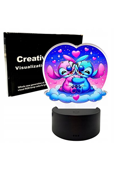 Other Lampă de noapte de birou Stitch și Angel Lilo pentru copii 3D LED cadou...