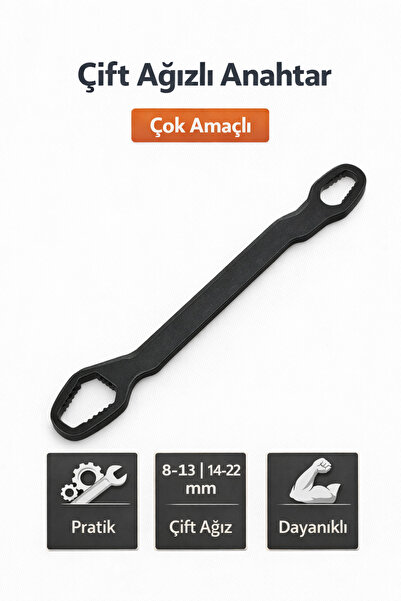 SENBANG Çift Ağızlı Çok Amaçlı Anahtar Çelik İngiliz Torx Cırcır Anahtarı 8-1...