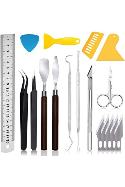 Arabest أدوات لمجموعة أدوات الحرف اليدوية المكونة من 18 قطعة، أدوات سكرابوكين...