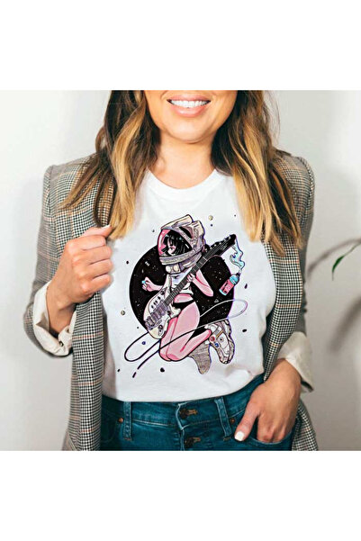 Kartier Tricou de damă Cosmic Girl alb