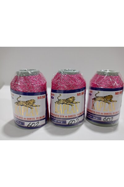 Kaplan YAZMA OYA VE DANTEL İPİ NO: 602 SİMLİ PEMBE