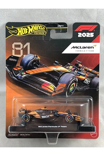 HOT WHEELS Premium Formula 1 2025 McLaren F1 Team No:81 Oscar Piastri 1:64 Di...