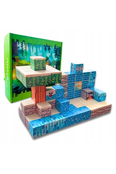 Other Magnetic Blocks Set of Educational Magnetic Blocks 75 PCS + PEOPLE