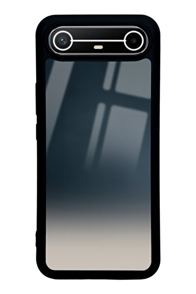 Spoyi Tecno Spark Slim Mavi Geçiş Tasarımlı Glossy Telefon Kılıfı