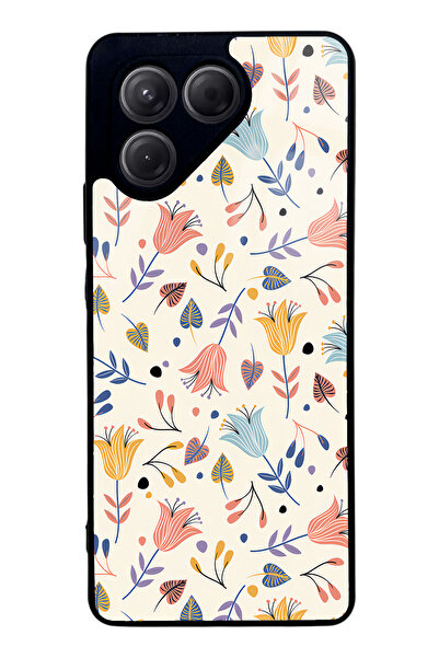 Spoyi حافظة هاتف تكنو بوفا 7 بتصميم لامع باللون الأبيض