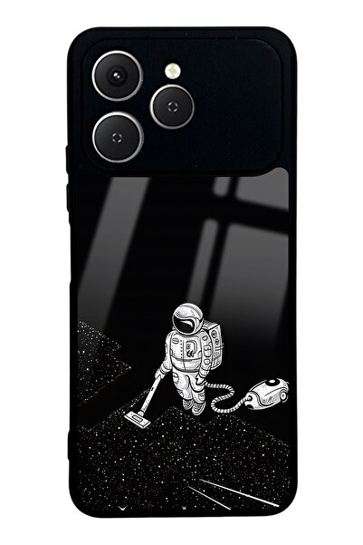 Spoyi غطاء هاتف لامع بتصميم تاتيانا رائدات الفضاء لهاتف تكنو سبارك 40