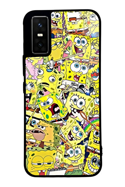 Spoyi غطاء هاتف إنفينكس جي تي 30 برو بتصميم سبونج بوب لامع