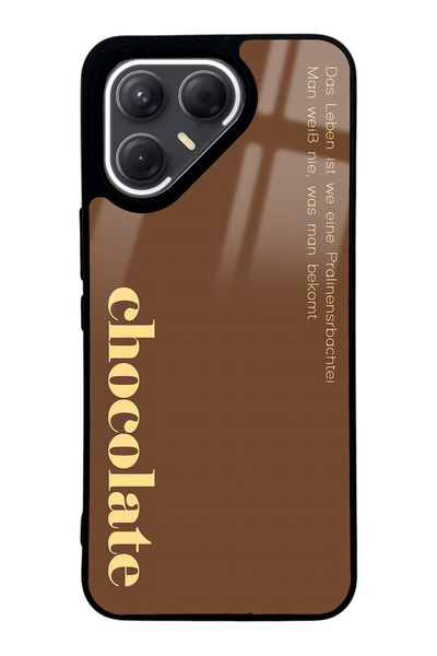 Spoyi حافظة هاتف تكنو بوفا 7 برو بتصميم شوكليت لامع