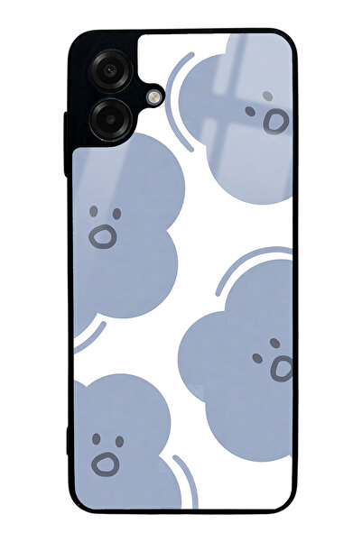 Spoyi Samsung A07 Cloud Face Tasarımlı Glossy Telefon Kılıfı