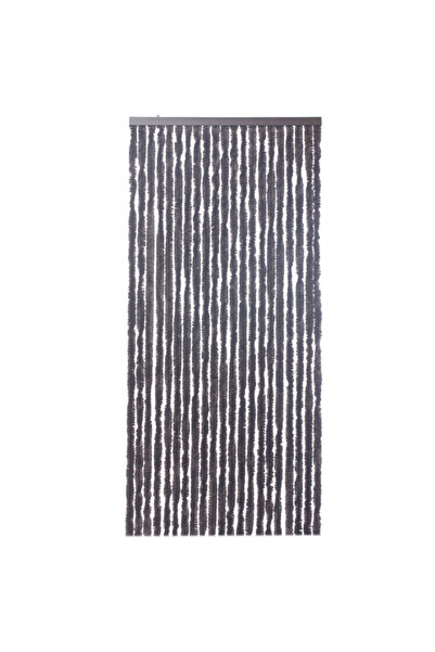 Q DECOR home&kids&garden Perdea de ușă din chenilă, maro, 90x210 cm, 21 fire