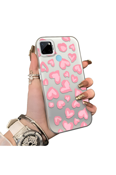 ucuc حافظة حماية للعدسات من السيليكون الصلب الأكريليكي المتوافق مع Realme C25...