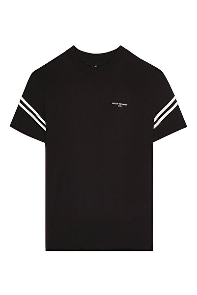 ARMANI COLLAZION KONTRAST RENKLİ BİYELİ, NORMAL KESİMLİ TİŞÖRT.