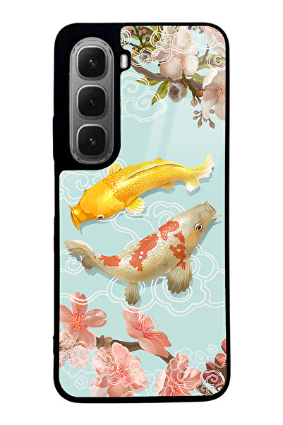 Spoyi غطاء هاتف لامع بتصميم سمكة الكوي لهاتف إنفينكس هوت 60i