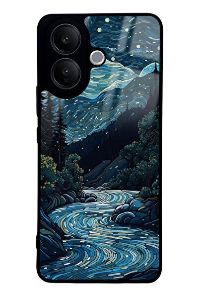 Spoyi Vivo V60 Lite Night Tasarımlı Glossy Telefon Kılıfı