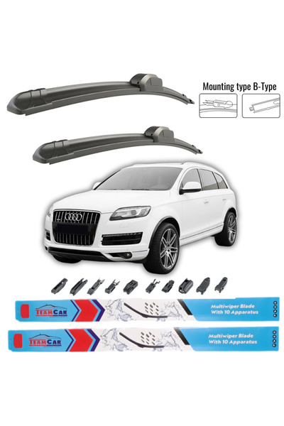 TEAMCAR Wipers Audi Q7 (4L) 2010-2015 – Front set