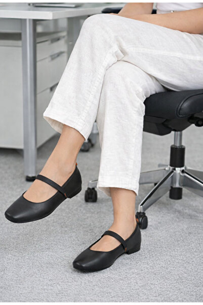 redtan Жіночі балетки Чорні Чорні з гумовою стрічкою Легкі Зручні Елегантні Р...