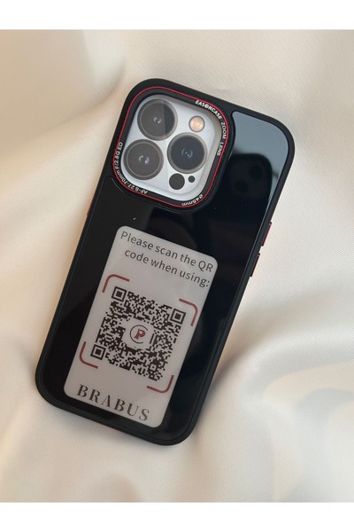 lotusbybuket حافظة تكنولوجية متوافقة مع هاتف آيفون 13 برو (تنعيمها على طراز صورة قراءة الكود QR)