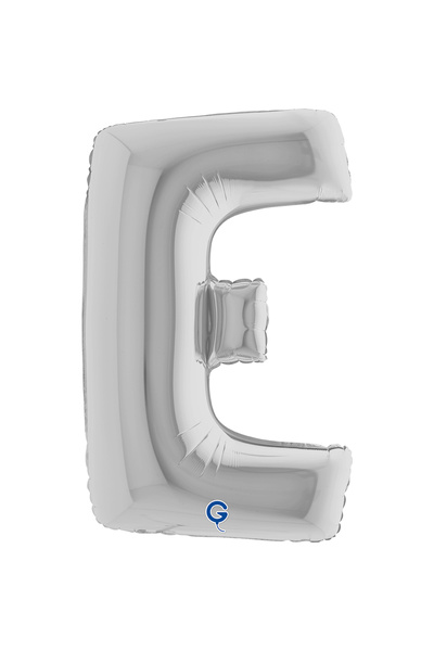 grabo Letter Foil Balloon Silver 26 Inch (66 cm) Italian