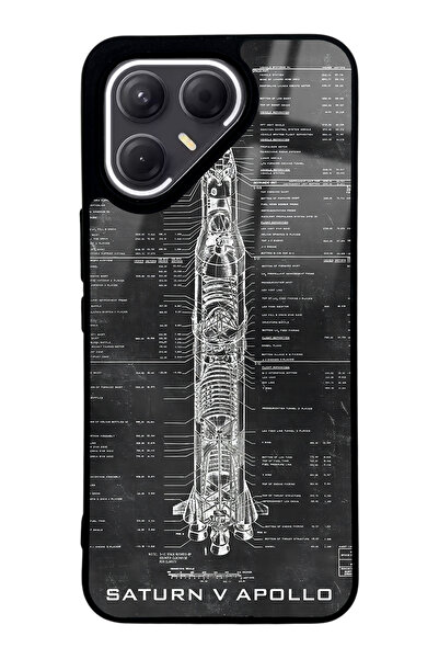 Spoyi حافظة هاتف تكنو بوفا 7 برو بتصميم أبولو بلان لامعة