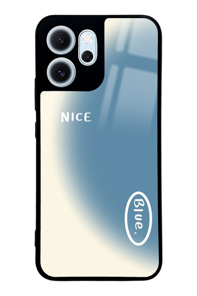 Spoyi Oppo Reno 14F Nice Blue Design Glossy Phone Case