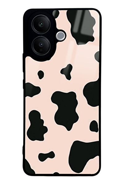 Spoyi Vivo V60 Lite Pink Milky Tasarımlı Glossy Telefon Kılıfı