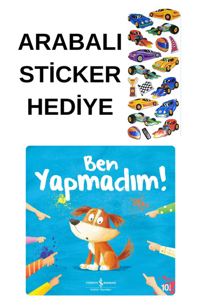 TÜRKİYE İŞ BANKASI KÜLTÜR YAYINLARI ARABALI STİCKER HEDİYELİ - OKUL ÖNCESİ RE...