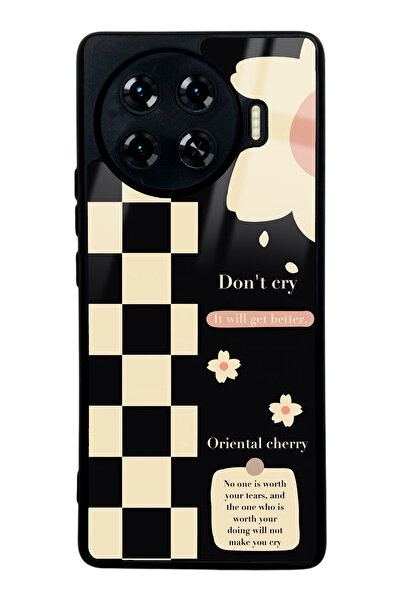 Spoyi Tecno Spark 20 Pro Plus Don't Ery Tasarımlı Glossy Telefon Kılıfı