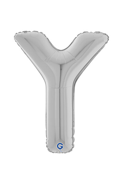 grabo بالون فويل فضي على شكل حرف 26 بوصة (66 سم) إيطالي