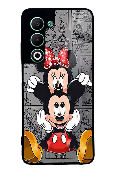 Spoyi Oppo A5 5G Micky and Minnie Tasarımlı Glossy Telefon Kılıfı