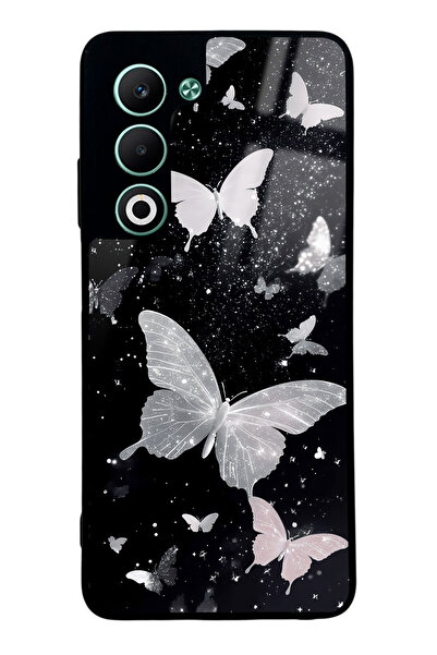 Spoyi Oppo A5 5G Kelebek Tasarımlı Glossy Telefon Kılıfı